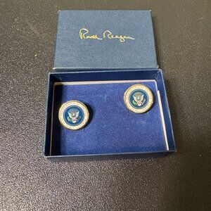 Ronald Reagan Presidential Seal White House Issue Cufflinks 1980's